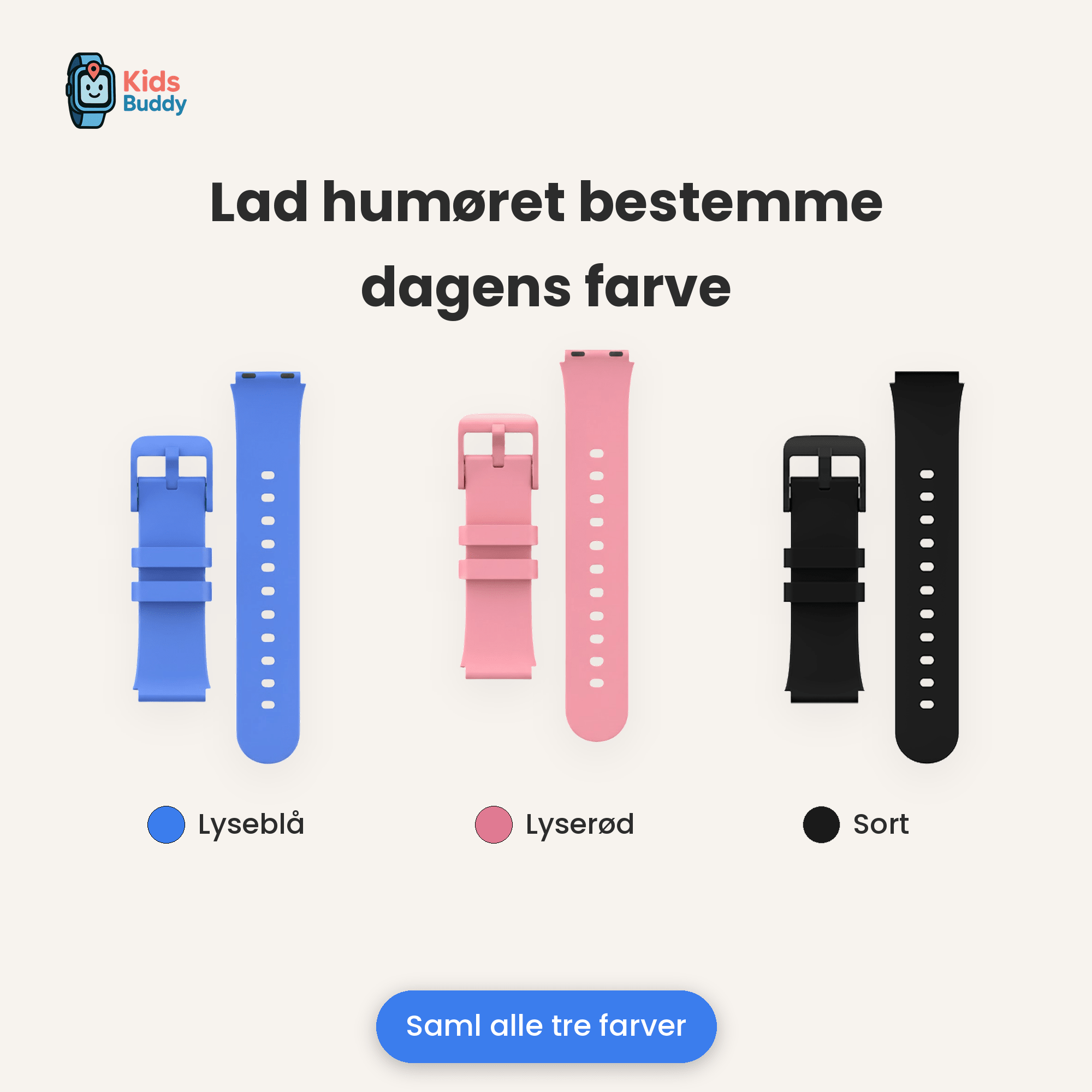 Kidsbuddy™ Urrem - Tech-shoppen.dk - Sort -