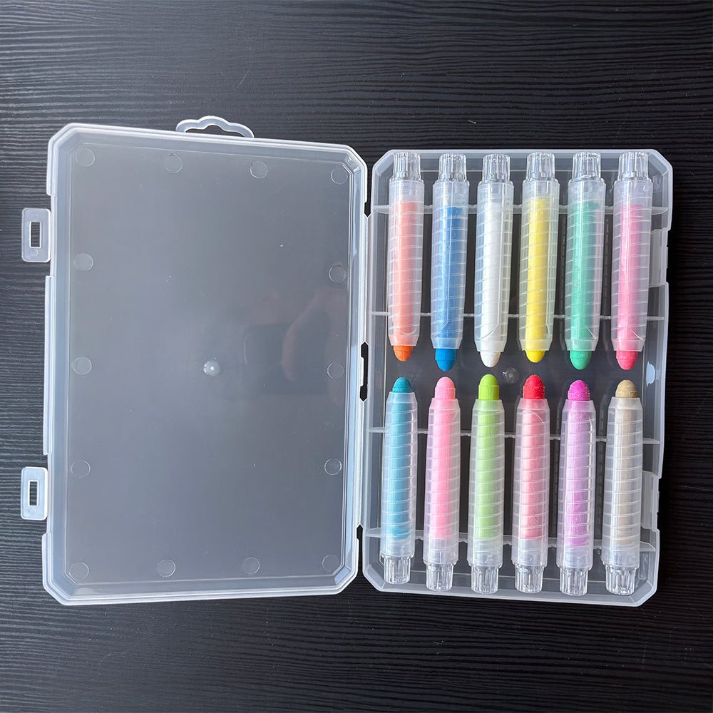 Vandopløselige farvekridt til børn (12 stk.) - Tech - shoppen.dk -