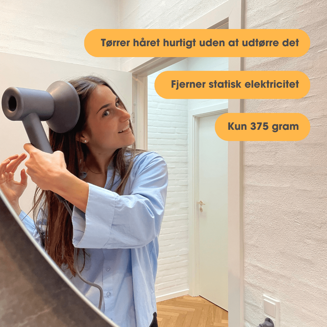 Milux™ - Pro hårtørrer med diffuser (ION tech) - Tech - shoppen.dk -