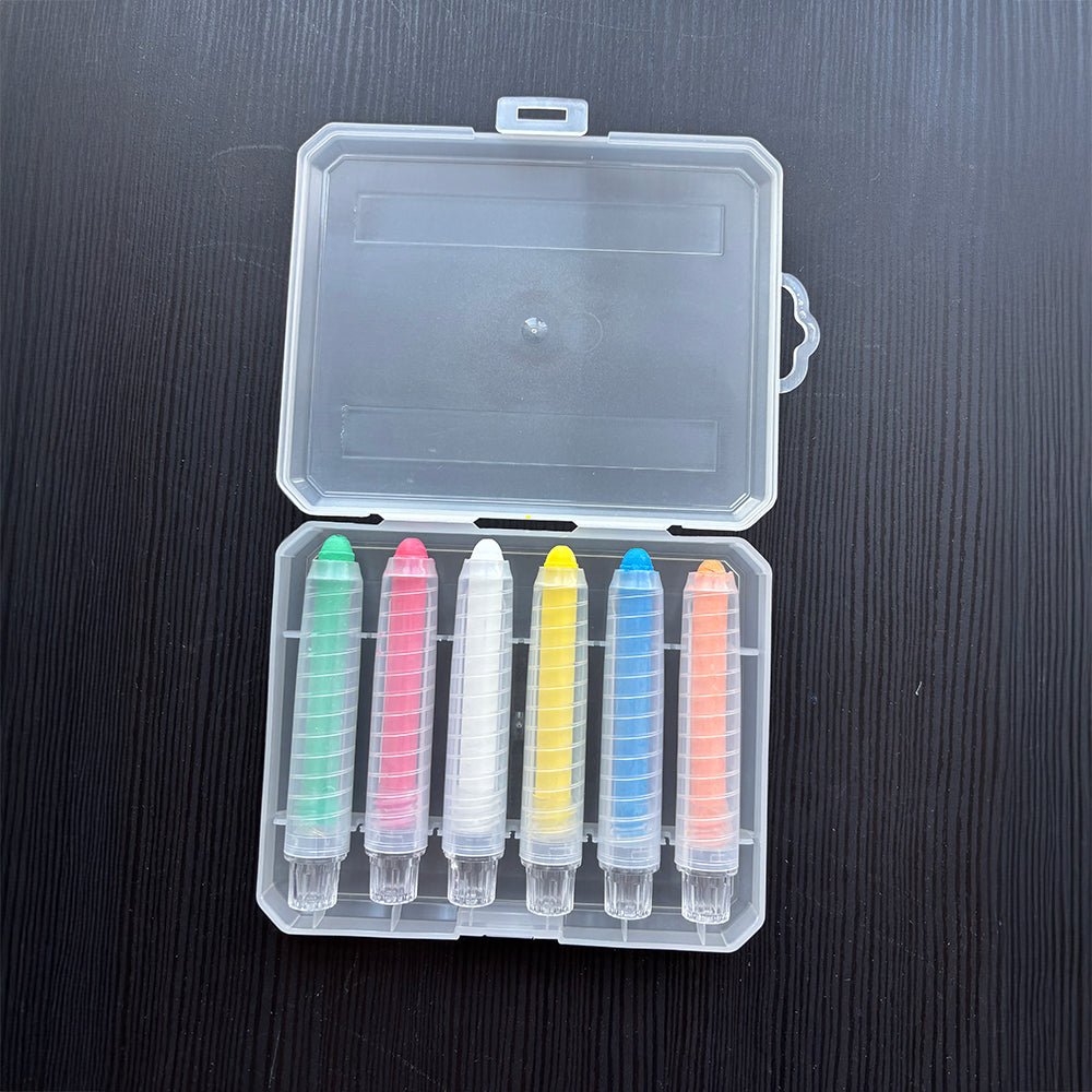 Vandopløselige farvekridt til børn (6 stk.) - Tech - shoppen.dk -