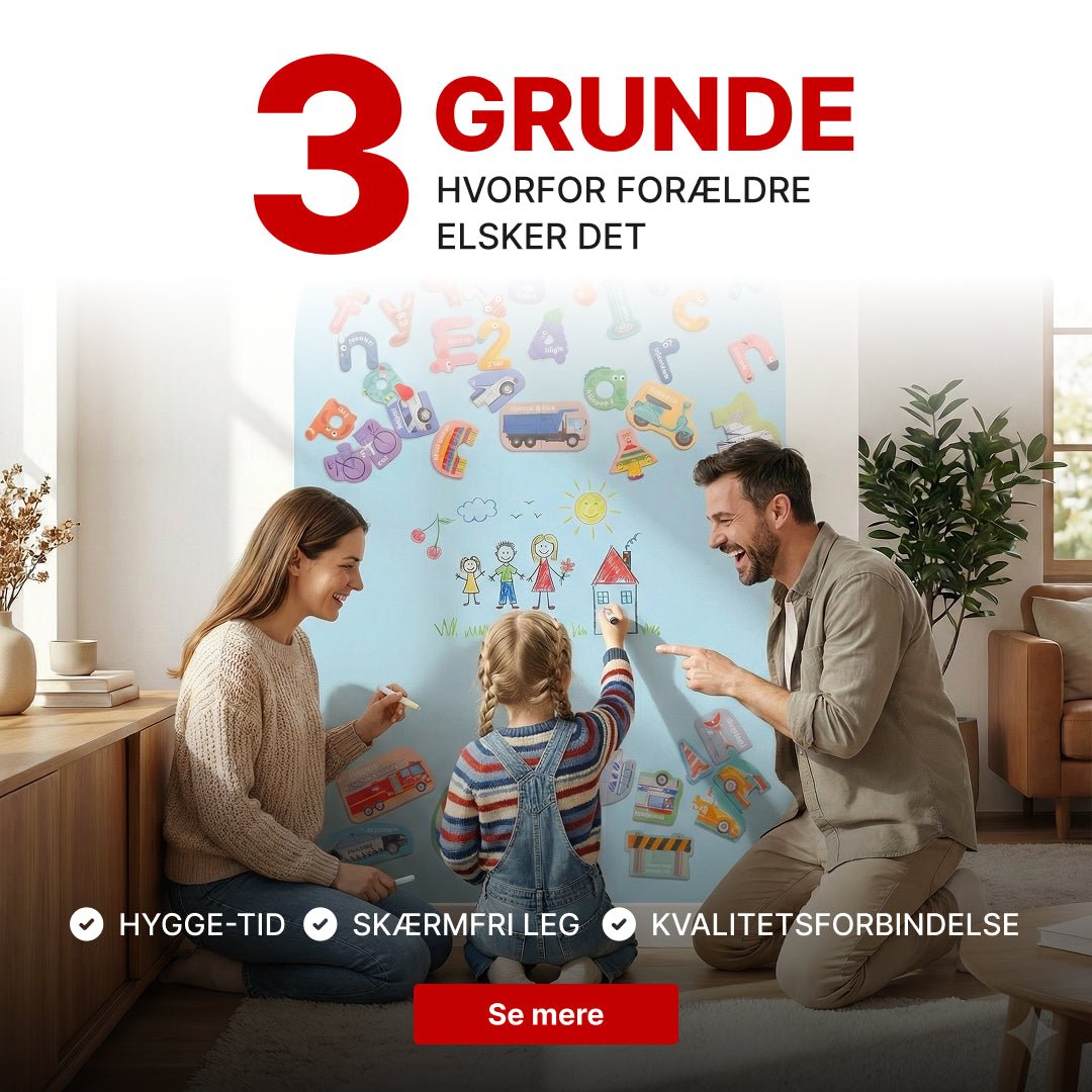 KidsBoard™ - Kreativ Magnettavle til børn - Tech - shoppen.dk - Nordisk Blågrøn -