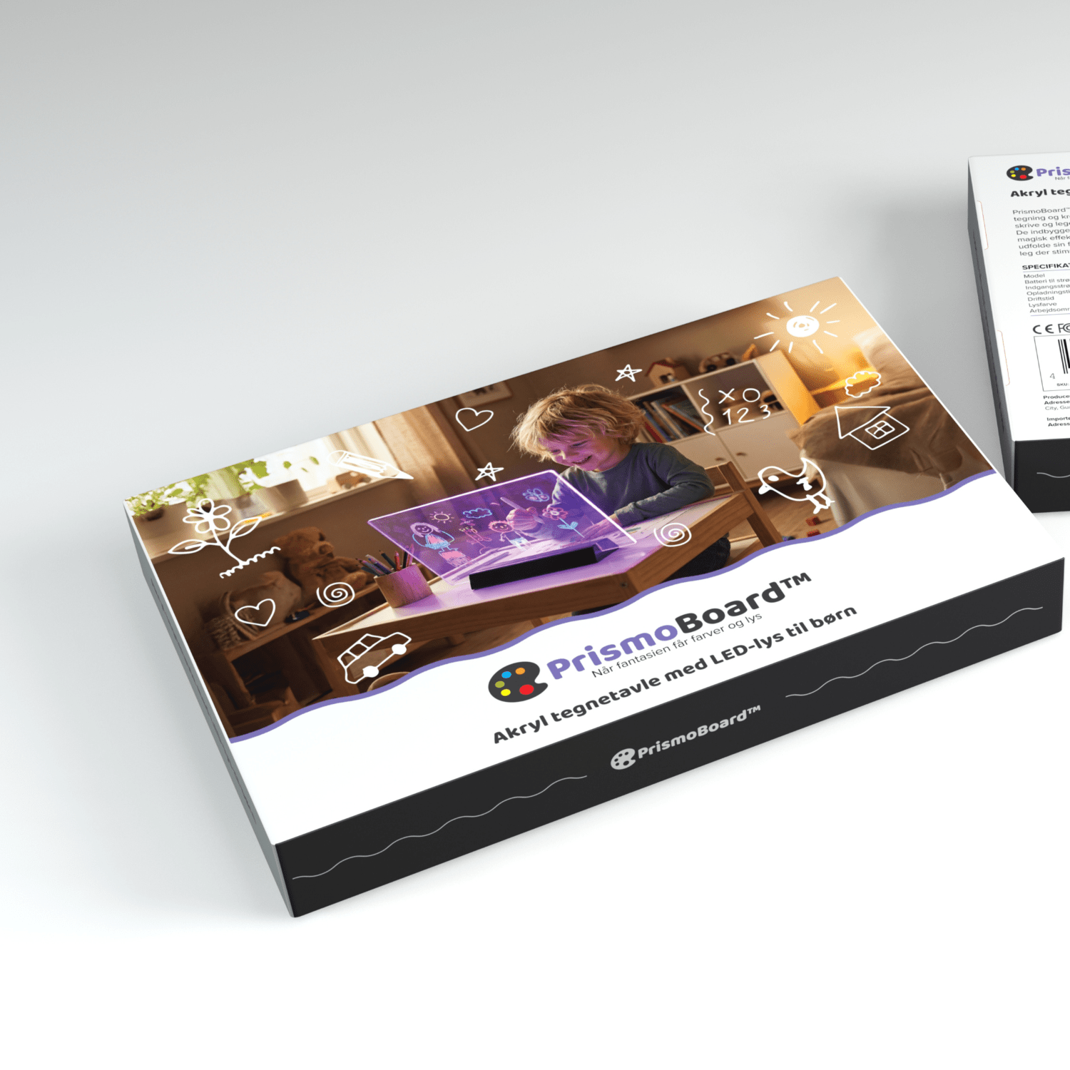 PrismoBoard™ - Akryl tegnetavle med LED - lys til børn - Tech - shoppen.dk -