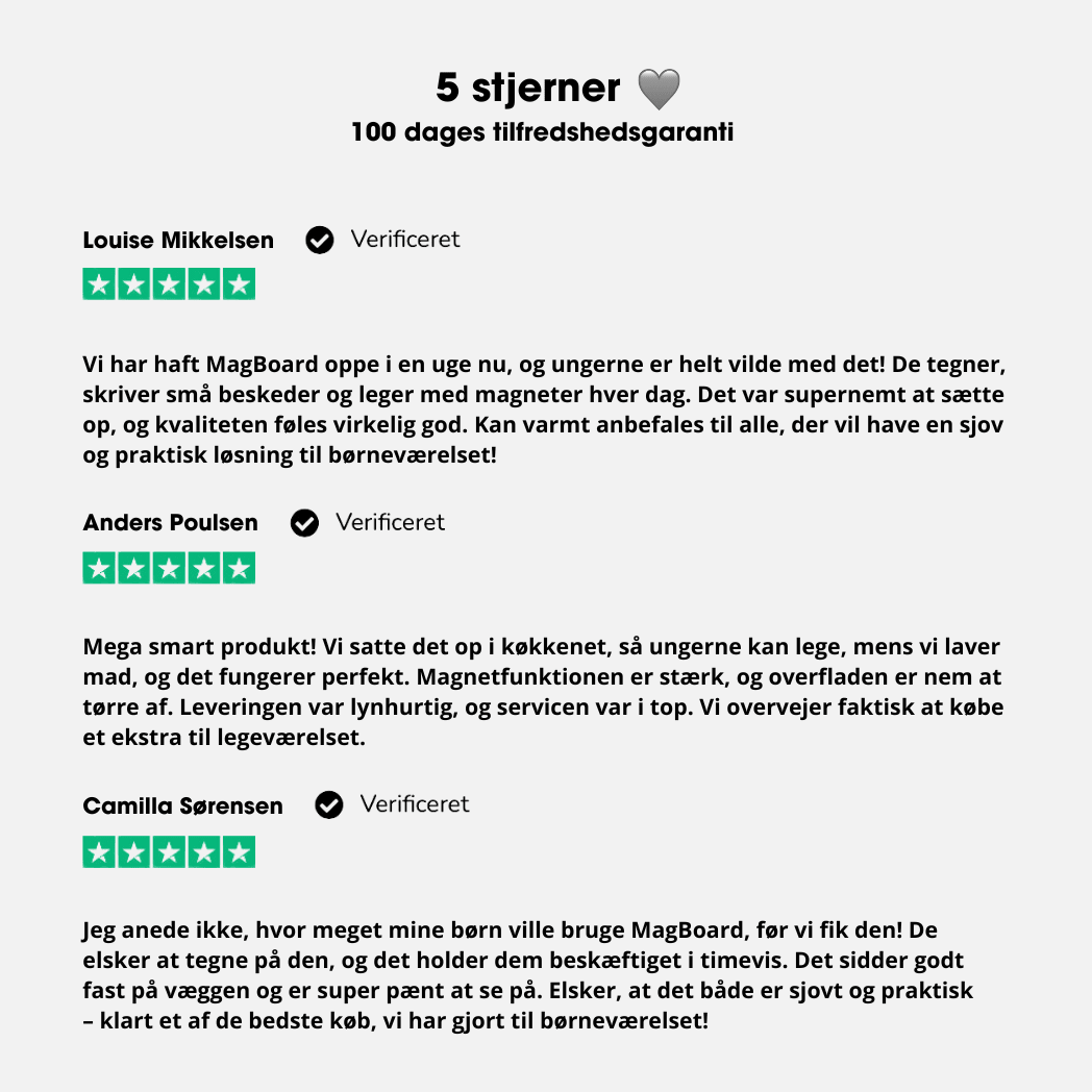 KidsBoard™ - Kreativ Magnettavle til børn - Tech - shoppen.dk - Himmelblå -