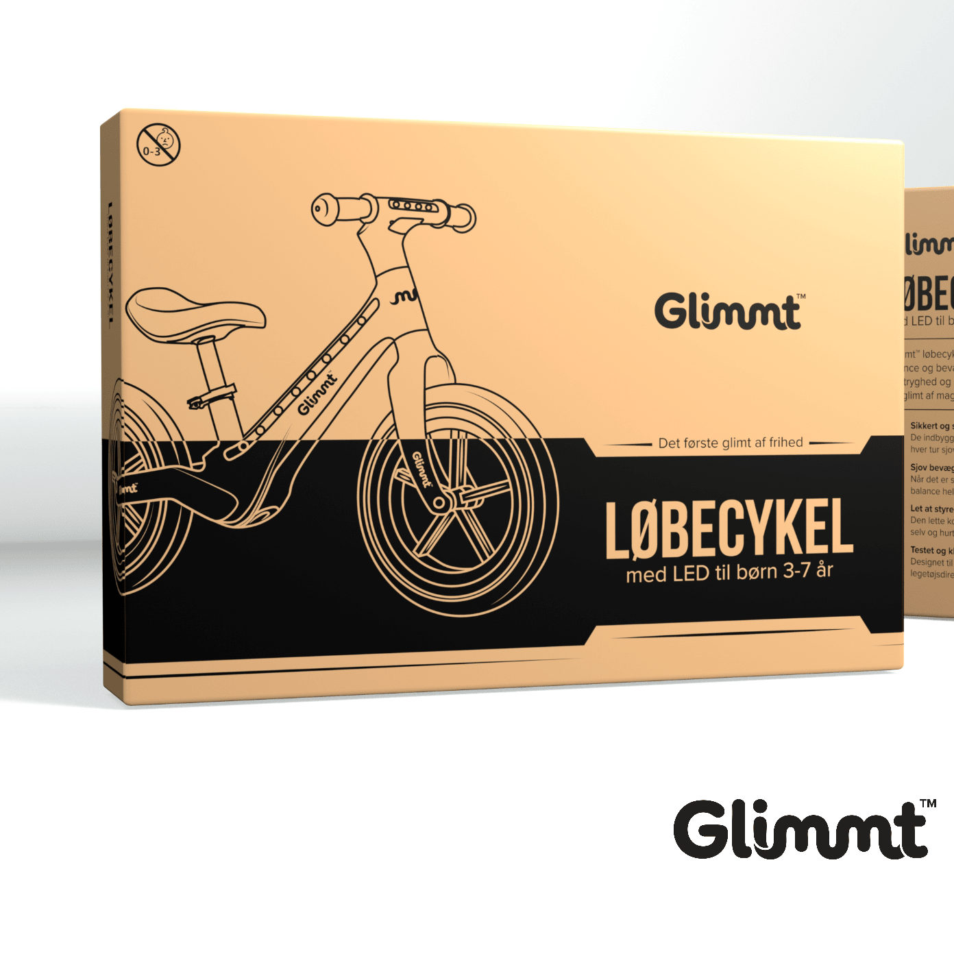 Glimmt™ - Løbecykel med LED til børn 3 - 7 år - Tech - shoppen.dk - Pink -