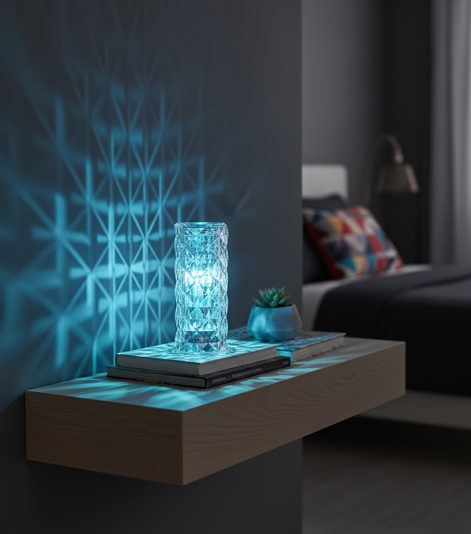 Krystallampe - 16 Farver og Touch