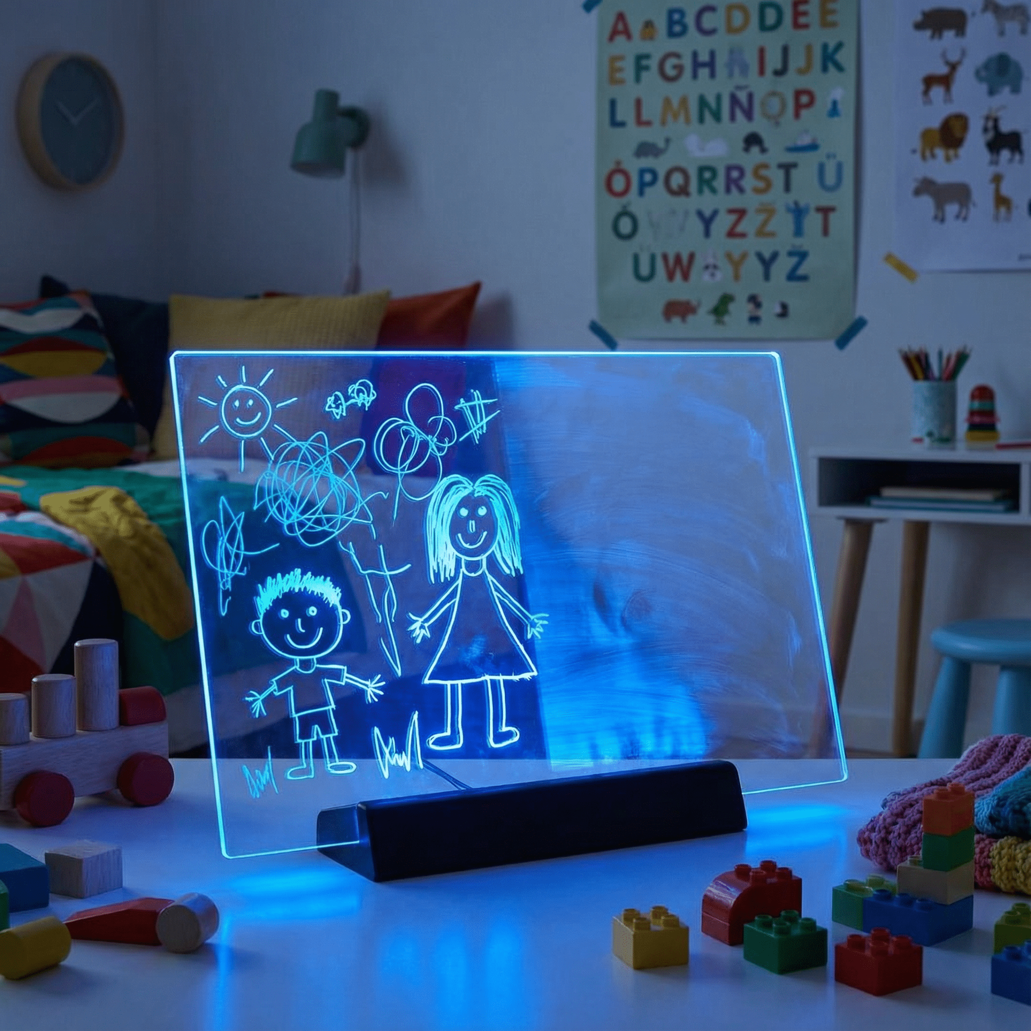 PrismoBoard™ - Akryl tegnetavle med LED - lys til børn - Tech - shoppen.dk -