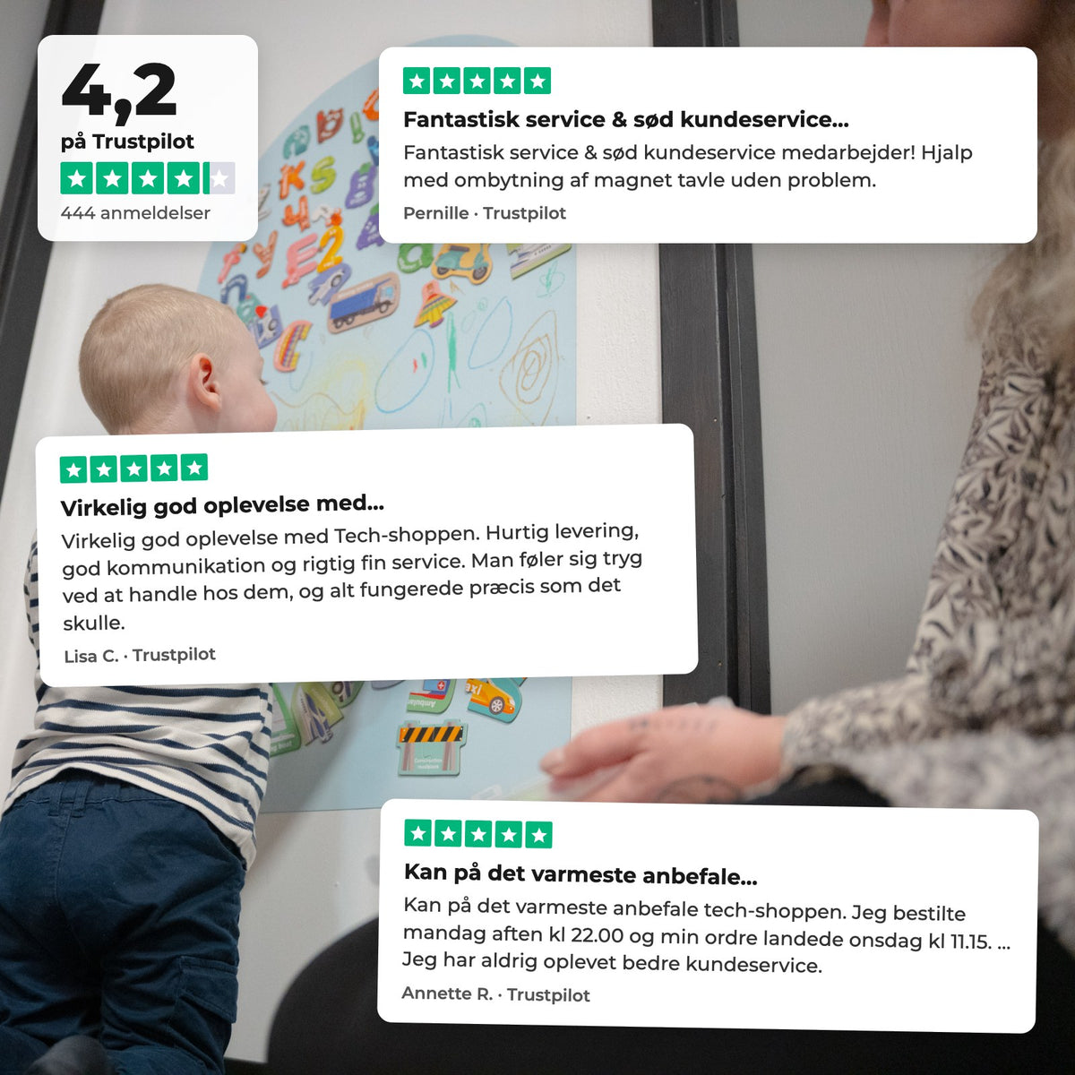 KldsBoard™ - Kreativ Magnettavle til børn - Tech-shoppen.dk - Karamelbrun - 