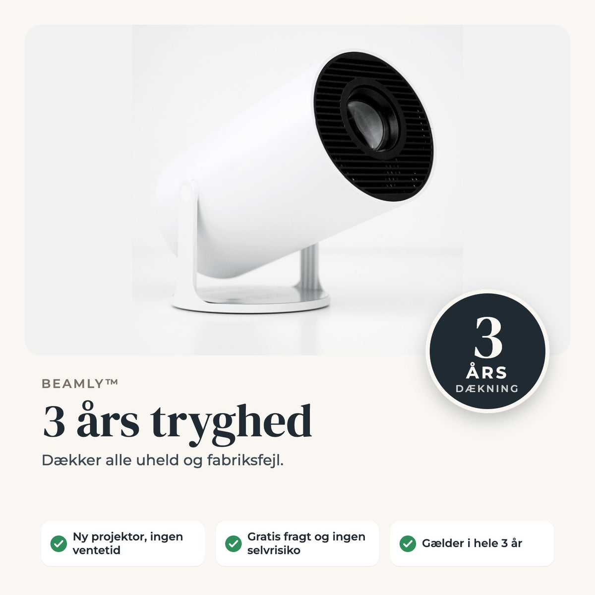3 års tryghed - Beamly™ - Tech-shoppen.dk - 