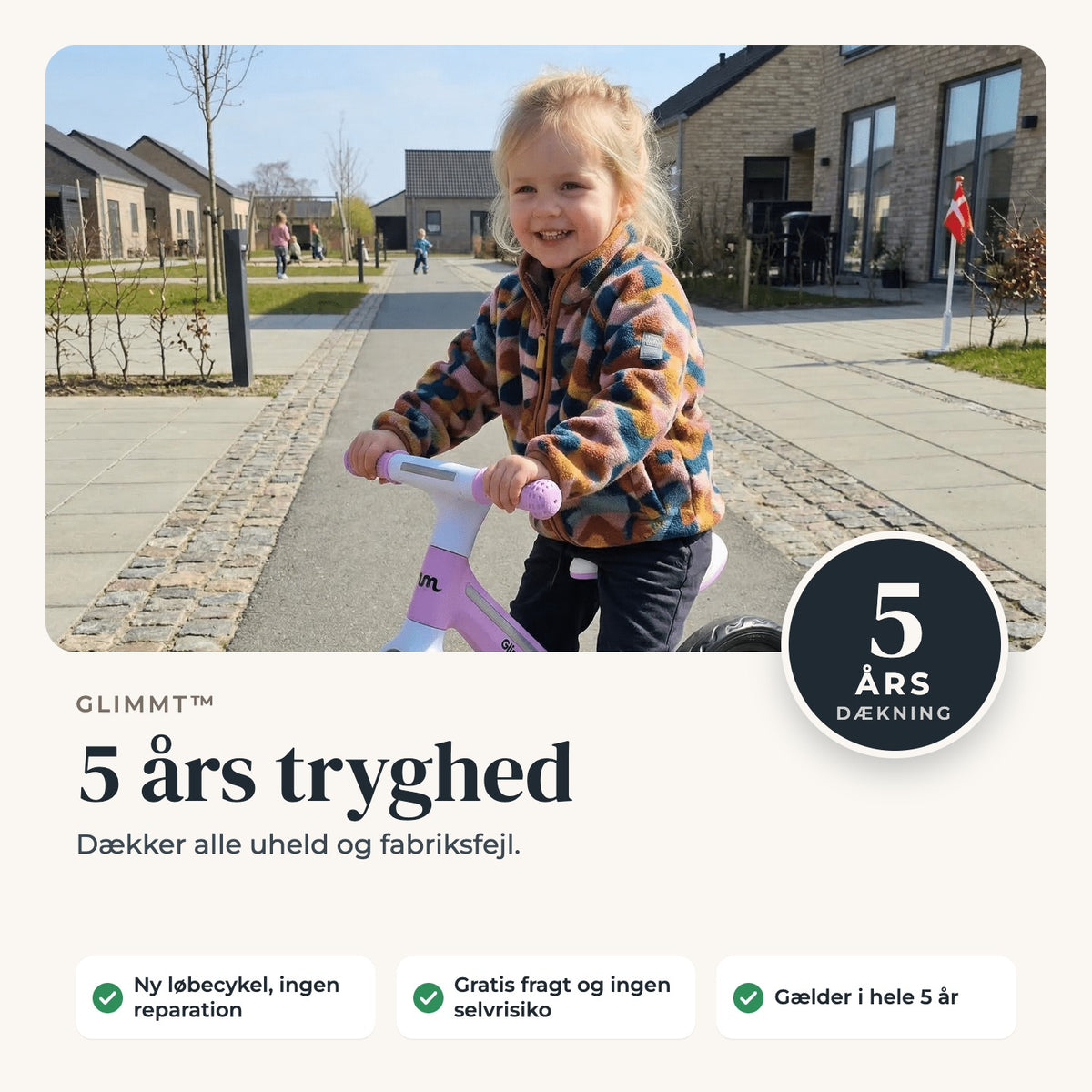 5 års tryghed - Glimmt™ - Tech-shoppen.dk - 