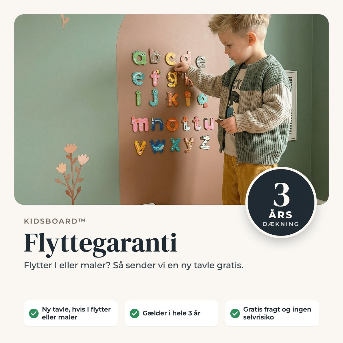 Flyttegaranti - KidsBoard™ - Tech-shoppen.dk - 