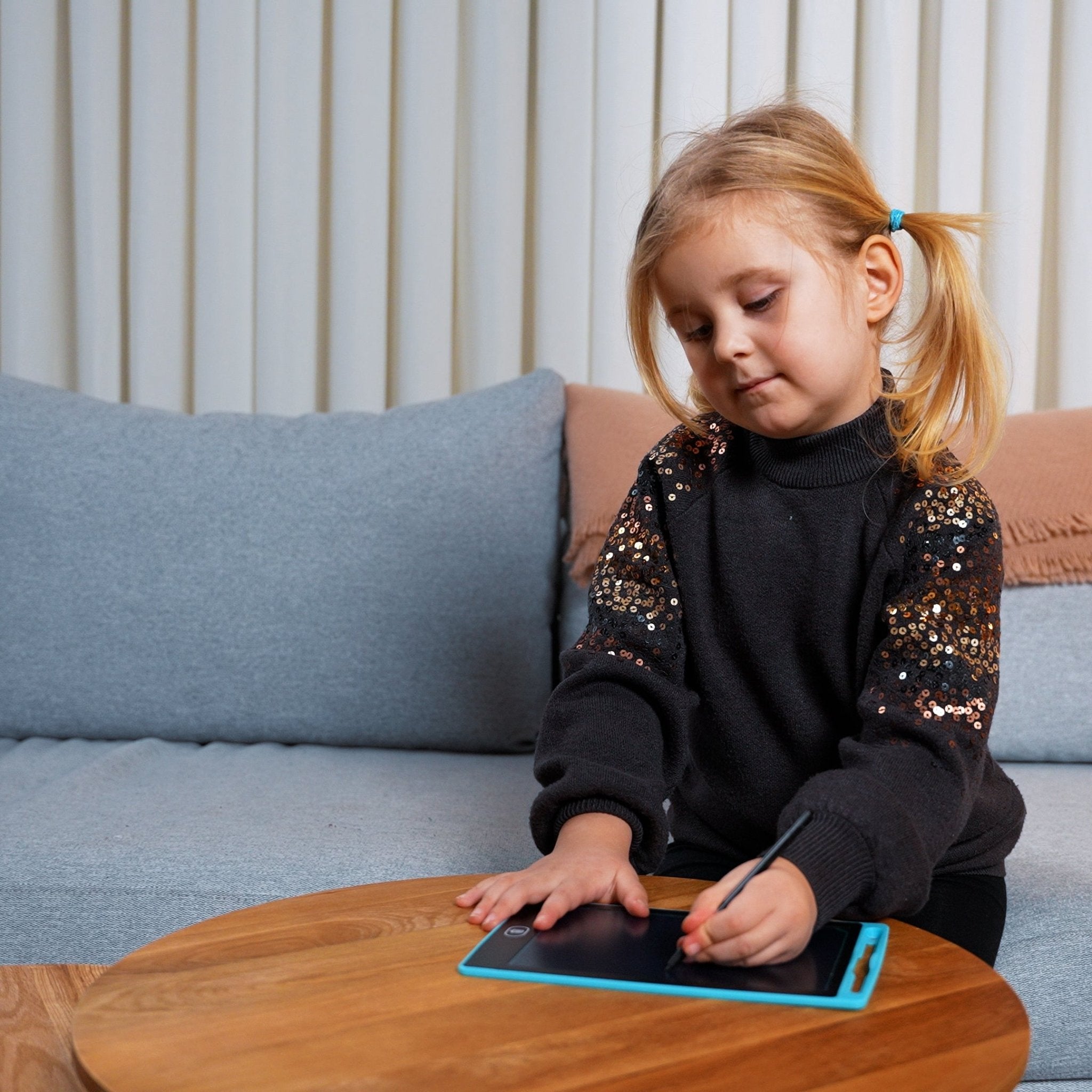 LCD Tegnetablet til børn (inkl. tegnepen) - Tech - shoppen.dk - Sort - 