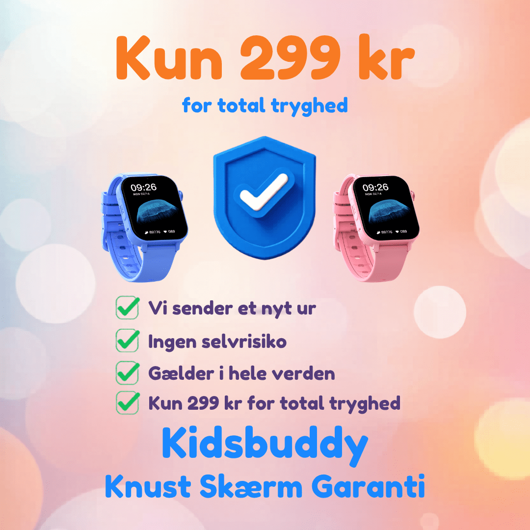 Knust skærm garanti - Kidsbuddy™ - Tech - shoppen.dk - 