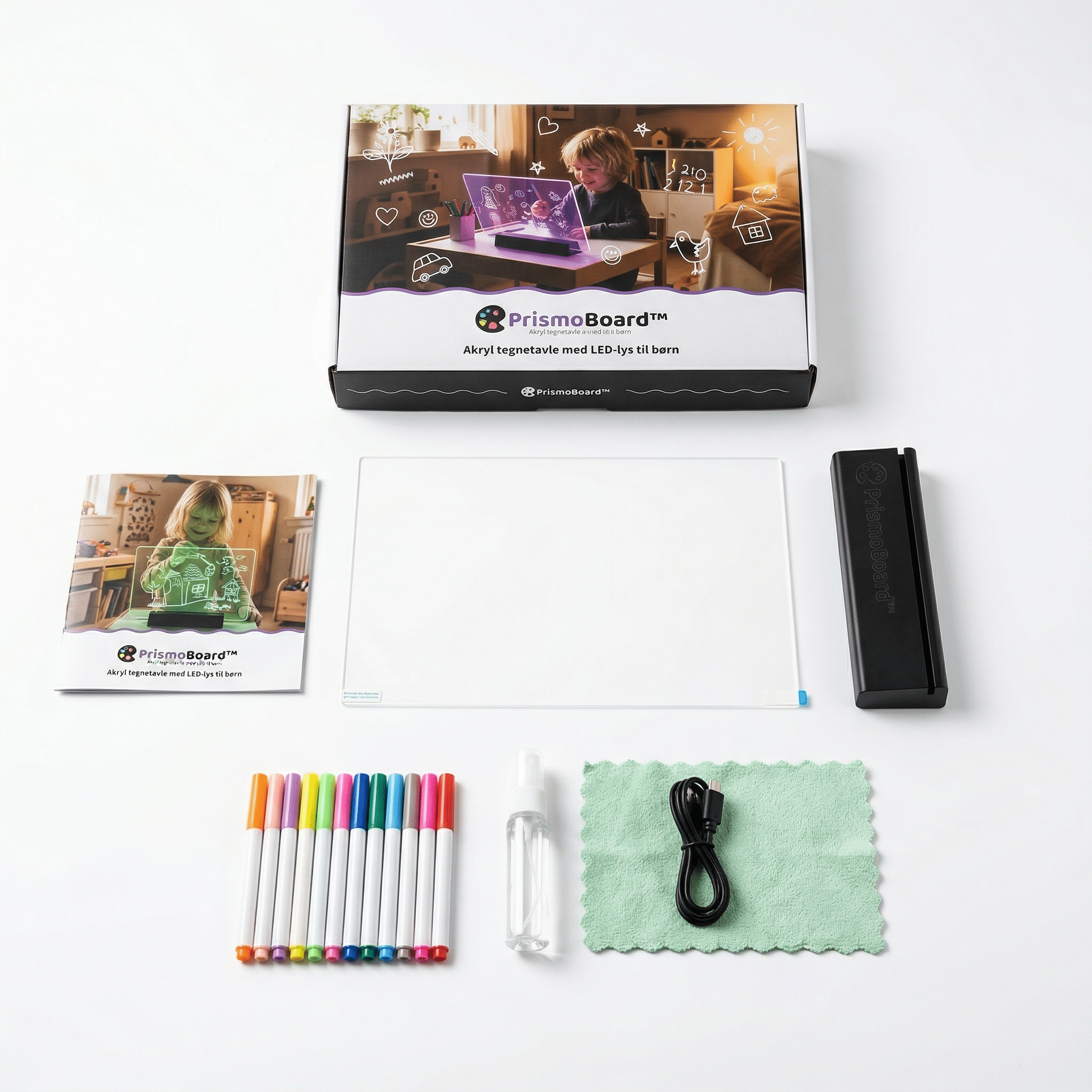 PrismoBoard™ – Tegnetavle med LED - lys til børn (3+ år) - Tech - shoppen.dk - 
