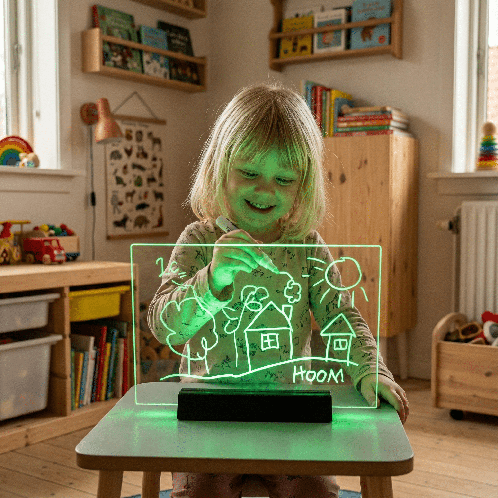 PrismoBoard™ - Akryl tegnetavle med LED - lys til børn - Tech - shoppen.dk - 